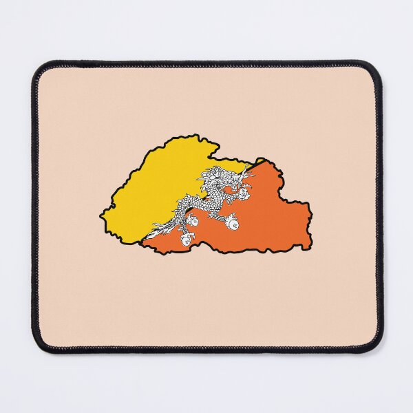 Item preview, Bhutan country shape flag designed and sold by Rachael Taylor.
