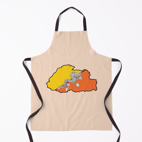 Item preview, Bhutan country shape flag designed and sold by Rachael Taylor.