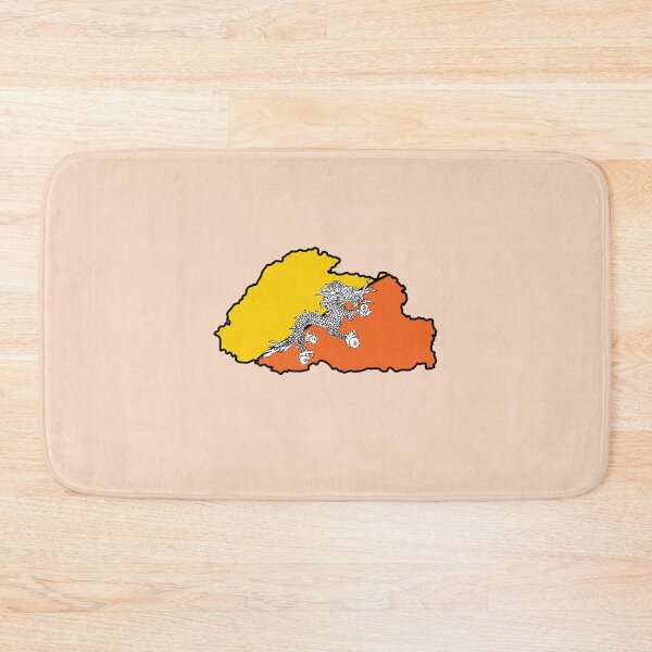 Item preview, Bhutan country shape flag designed and sold by Rachael Taylor.