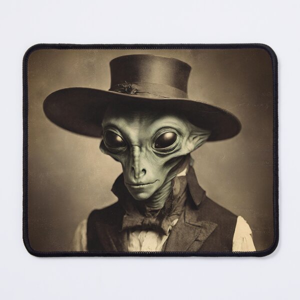Item preview, Alien Portrait Victorian Artistic Gift Fashion Style designed and sold by popanato.