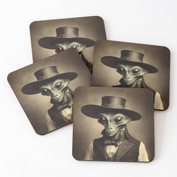 Item preview, Alien Portrait Victorian Artistic Gift Fashion Style  designed and sold by popanato.