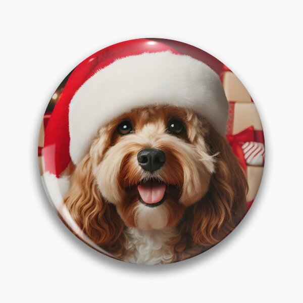 Item preview, Cockapoo Christmas Portrait designed and sold by fatbanana.
