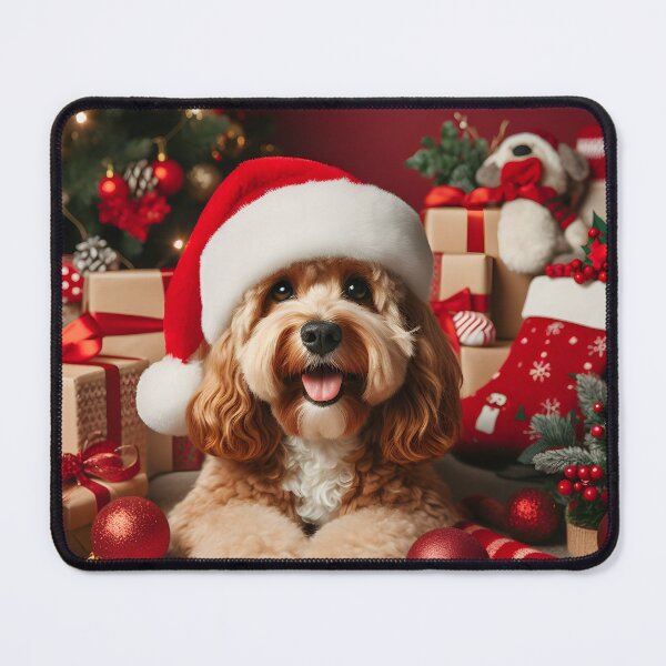 Item preview, Cockapoo Christmas Portrait designed and sold by fatbanana.