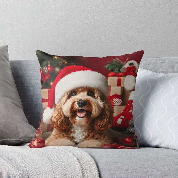 Item preview, Cockapoo Christmas Portrait designed and sold by fatbanana.