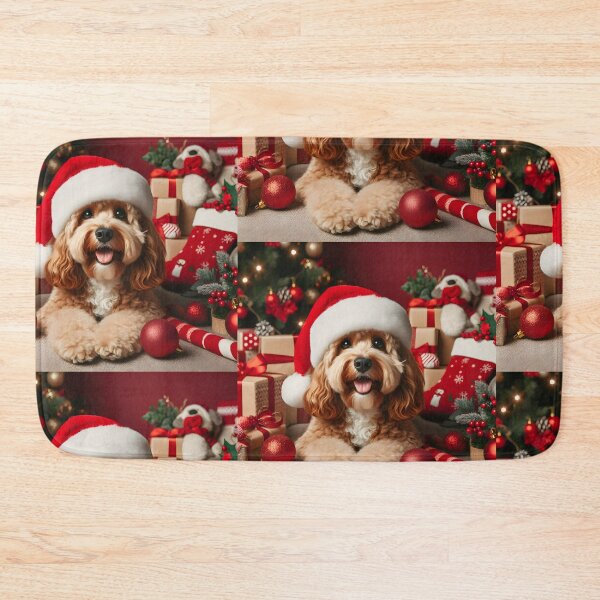 Item preview, Cockapoo Christmas Portrait designed and sold by fatbanana.