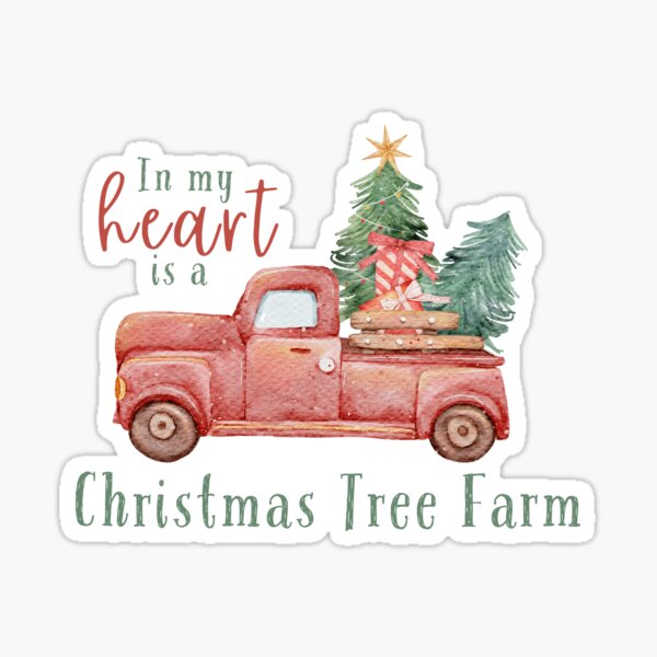 Item preview, Christmas Tree Farm Sticker designed and sold by BookClub1989.