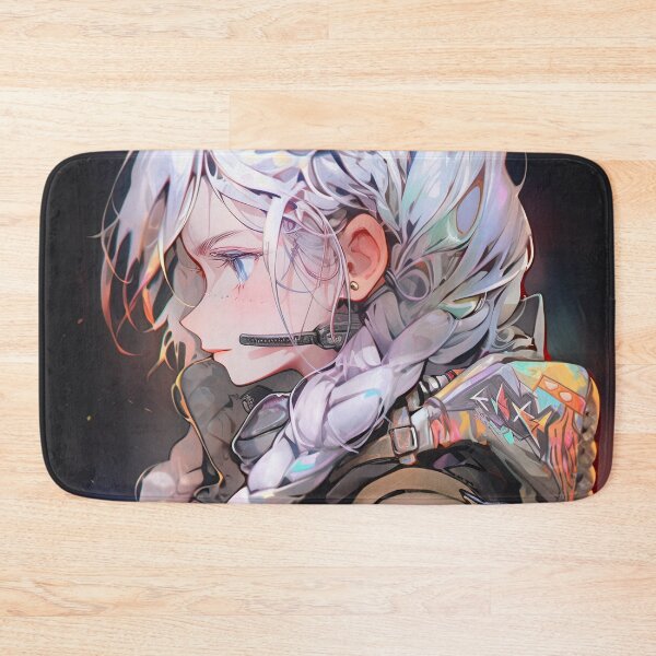 Item preview, Muted Pastel Cyberpunk Tactical Warrior Anime Girl designed and sold by bubblegoth.
