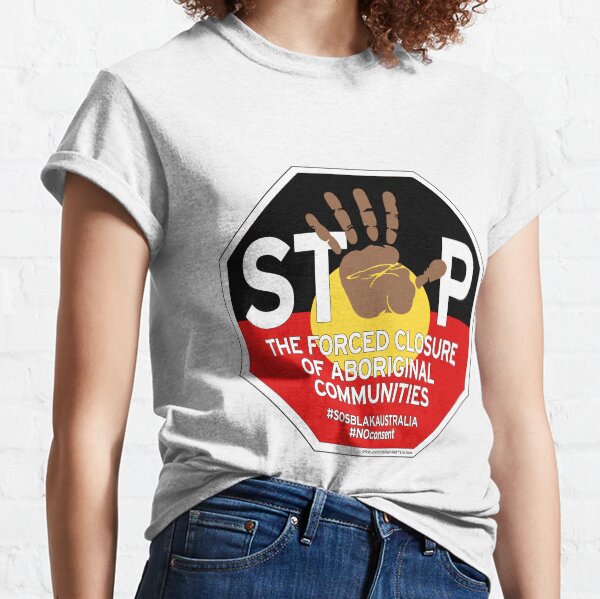 OFFICIAL MERCHANDISE - #SOSBLAKAUSTRALIA design 4 Classic T-Shirt