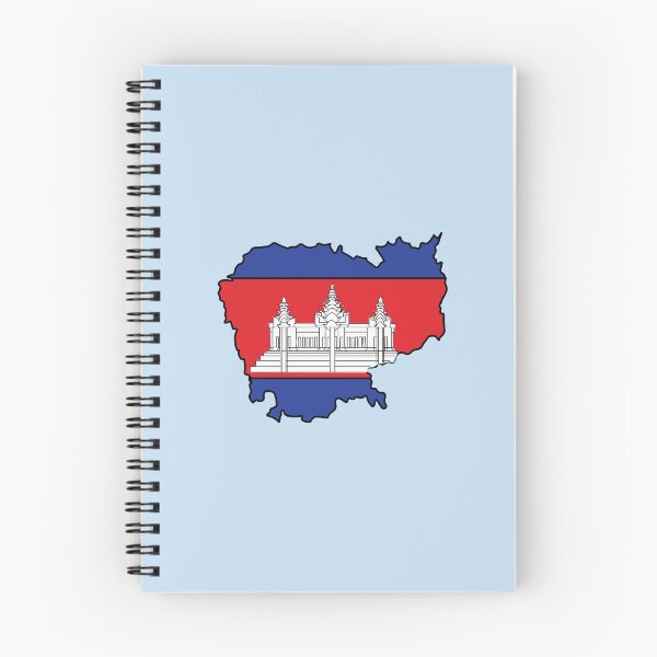 Item preview, Cambodia country shape flag designed and sold by Rachael Taylor.