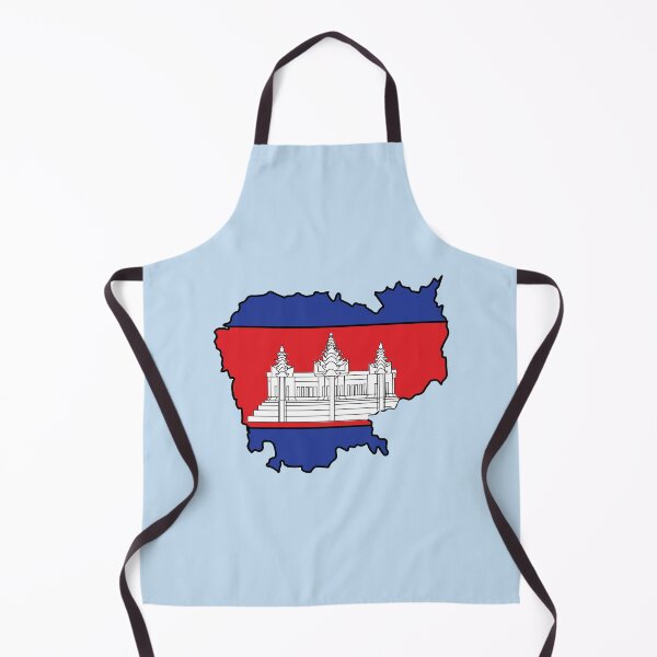 Item preview, Cambodia country shape flag designed and sold by Rachael Taylor.