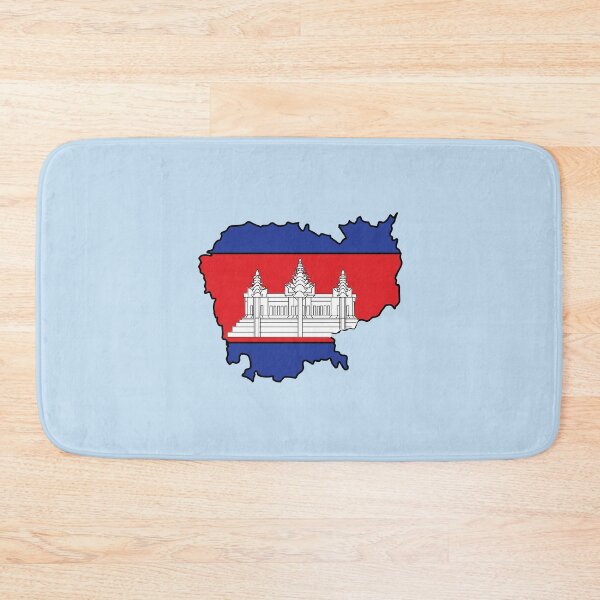 Item preview, Cambodia country shape flag designed and sold by Rachael Taylor.