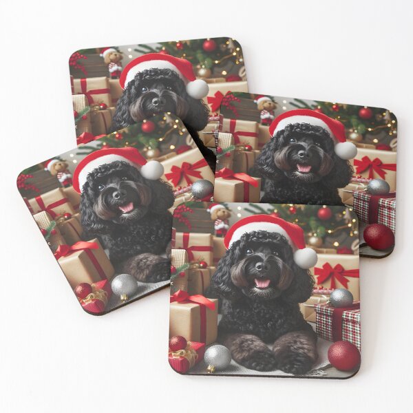Item preview, Cockapoo Christmas Portrait designed and sold by fatbanana.