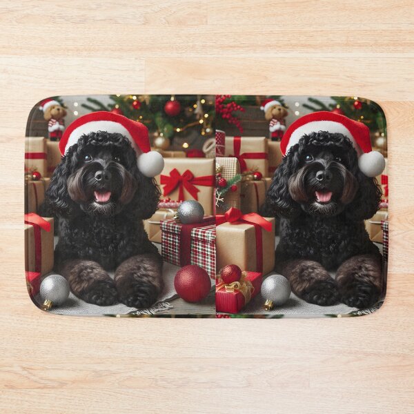 Item preview, Cockapoo Christmas Portrait designed and sold by fatbanana.