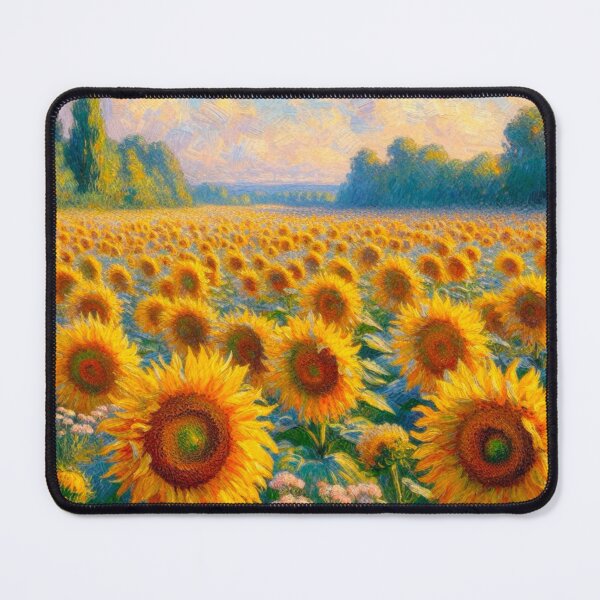 Item preview, Field of Sunflowers - Flower Field Painting designed and sold by Star-Fragment.