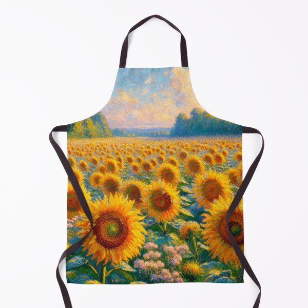 Item preview, Field of Sunflowers - Flower Field Painting designed and sold by Star-Fragment.