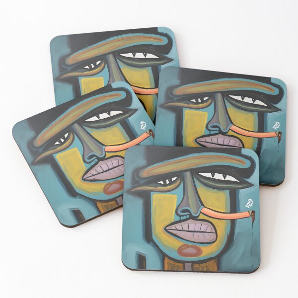 Item preview, Abstract Elegance- Chromatic Narratives of Acrylic Pastel Anthropomorphic Cigars designed and sold by OlfactoART Studio.