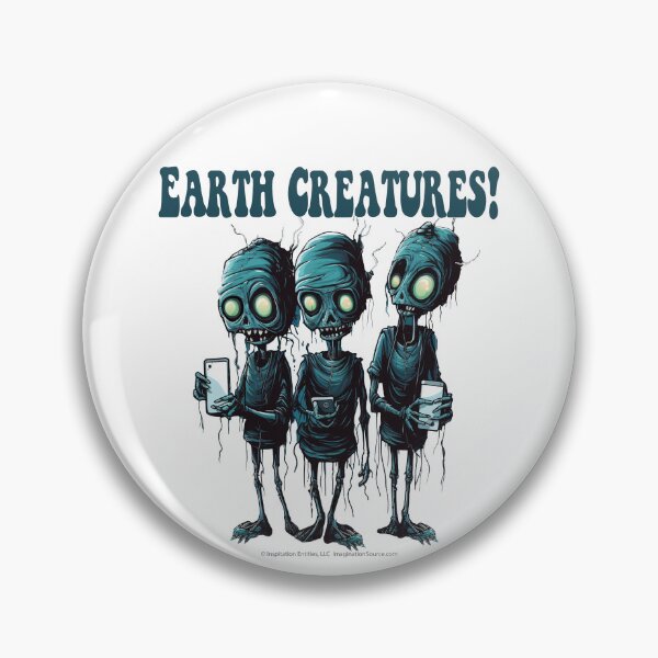 Item preview, Earth Creatures! - Green Trio - For Light Backgrounds designed and sold by The Imagination Source™.