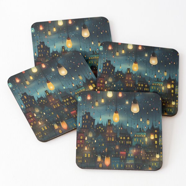 Item preview, Neonic Old Town with Christmas Lights designed and sold by Sp3ctrumOfColor.