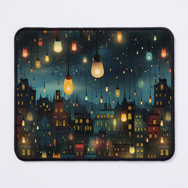 Item preview, Neonic Old Town with Christmas Lights designed and sold by Sp3ctrumOfColor.