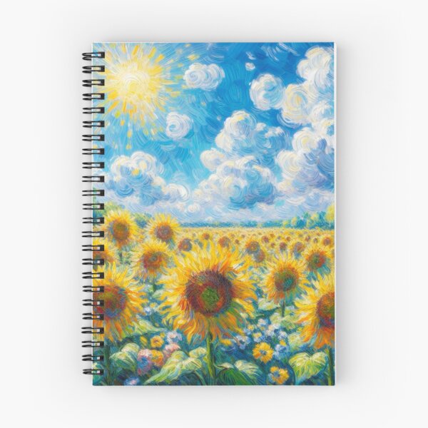 Item preview, Sunny Sunflower Field - Flower Field Painting designed and sold by Star-Fragment.