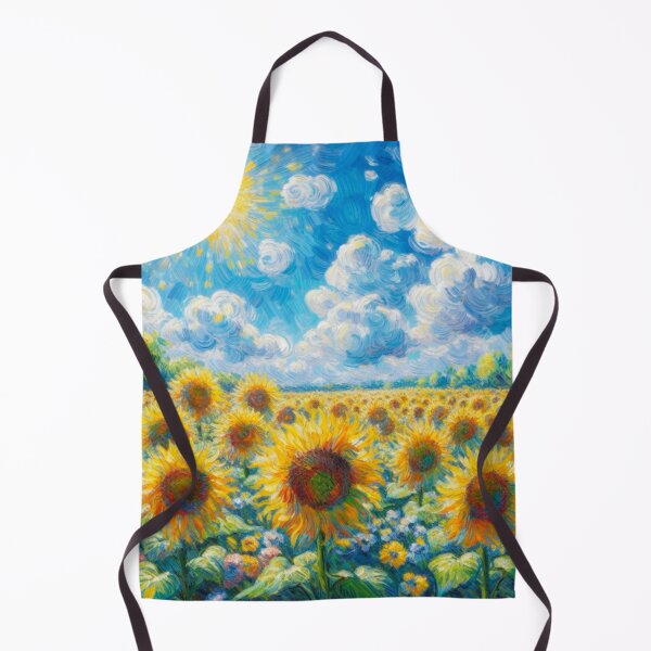 Item preview, Sunny Sunflower Field - Flower Field Painting designed and sold by Star-Fragment.