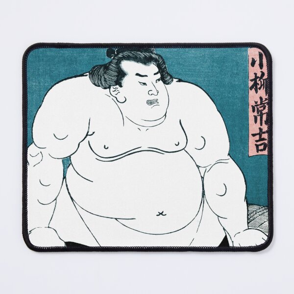 Item preview, The Sumo Wrestler, Koyanagi Tsunekichi (1840) Illustration by Utagawa Kunisada designed and sold by BossyCatHome.