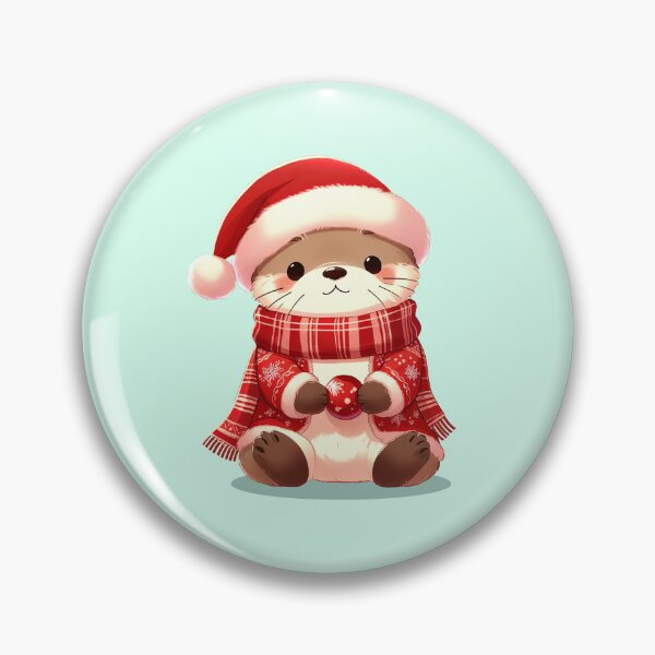 Item preview, Cute Christmas Otter designed and sold by KAI-Studio.