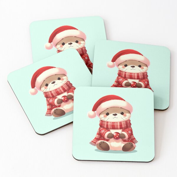 Item preview, Cute Christmas Otter designed and sold by KAI-Studio.