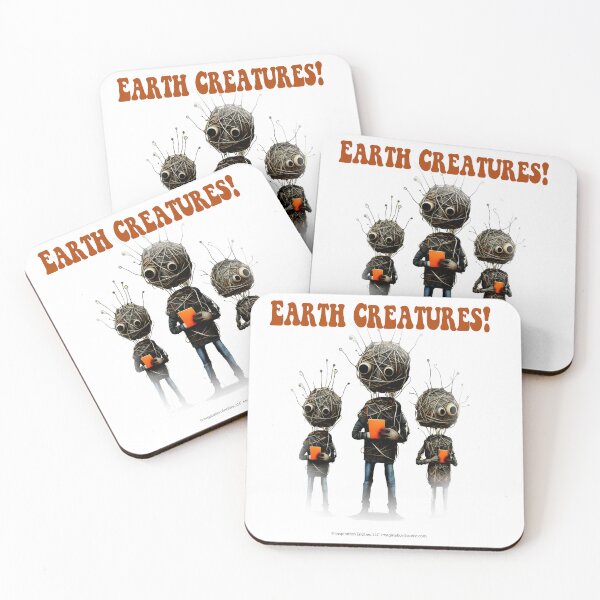 Item preview, Earth Creatures With Orange Pads - For Light Backgrounds designed and sold by The Imagination Source™.