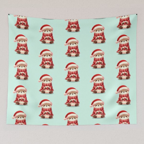 Item preview, Cute Christmas Otter designed and sold by KAI-Studio.