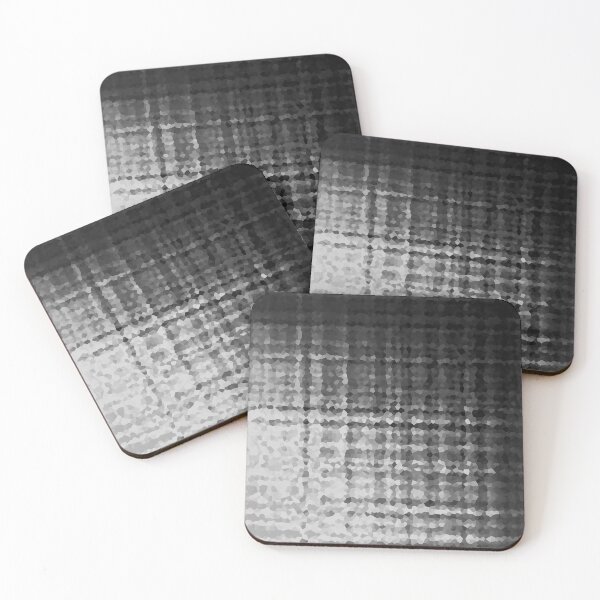 Item preview, Black and white gradient mosaic pattern abstract designed and sold by fuzzyfox.