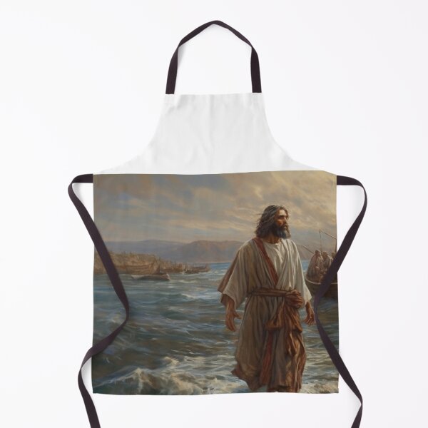 Item preview, Original Artwork Religious Art Christian Symbol Jesus Walking on Water A528 designed and sold by MPCFICTION.