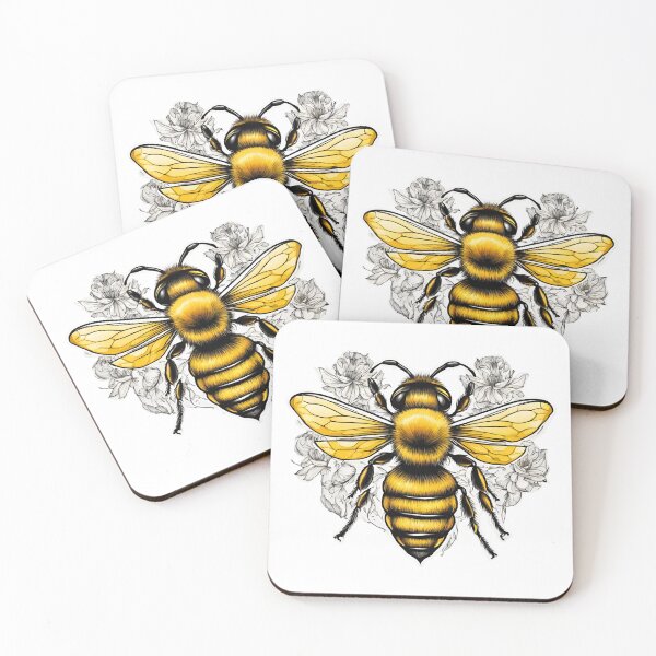 Item preview, Honey Bee and Flowers  designed and sold by silviaol.