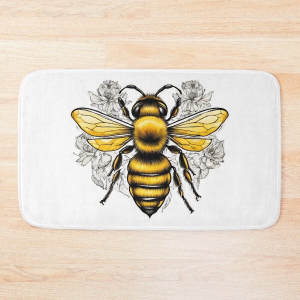 Item preview, Honey Bee and Flowers  designed and sold by silviaol.
