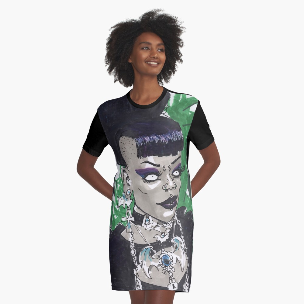 Item preview, Graphic T-Shirt Dress designed and sold by MrChuckles.