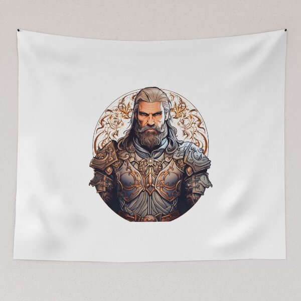 Item preview, Image of a medieval soldier seeking Honor designed and sold by Trono-de-Metal.