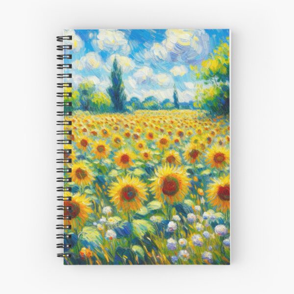 Item preview, Sunflower Valley - Flower Field Painting designed and sold by Star-Fragment.
