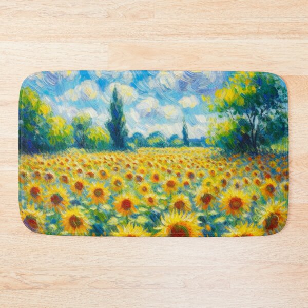 Item preview, Sunflower Valley - Flower Field Painting designed and sold by Star-Fragment.