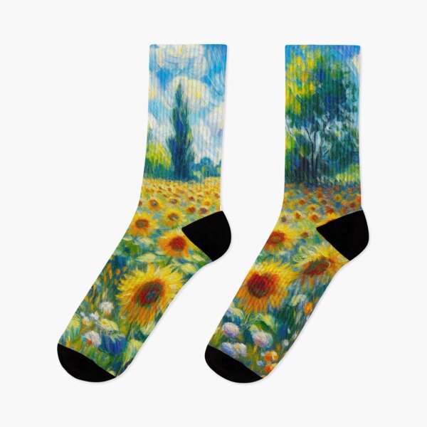 Item preview, Sunflower Valley - Flower Field Painting designed and sold by Star-Fragment.