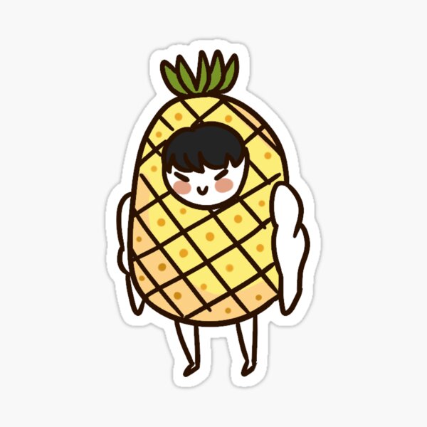Artikel-Vorschau von Monsta X Pin 엑스 - Ananas Wonho, designt und verkauft von senpaoo.