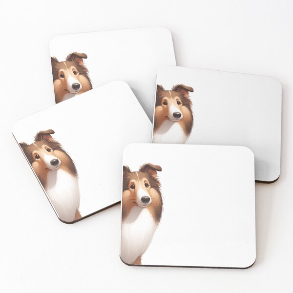 Item preview, Peeking Collie - White designed and sold by FoxfireStardust.
