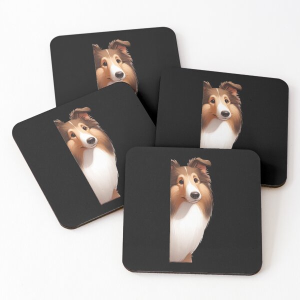 Item preview, Peeking Collie - Black designed and sold by FoxfireStardust.