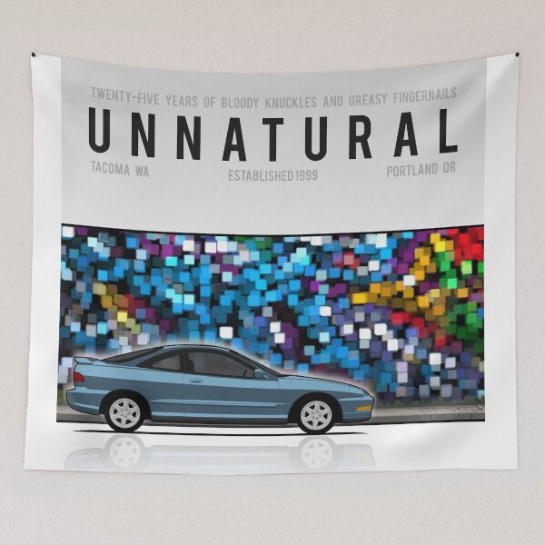 Item preview, Unnatural Car Club PNW: Blue Hatchback DC1 designed and sold by The Last Lugnut.
