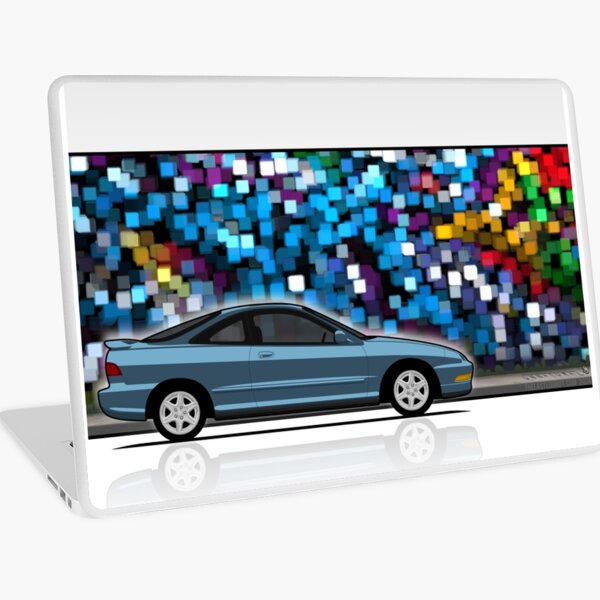 Unnatural Car Club PNW: Blue Hatchback DC1 Laptop Skin