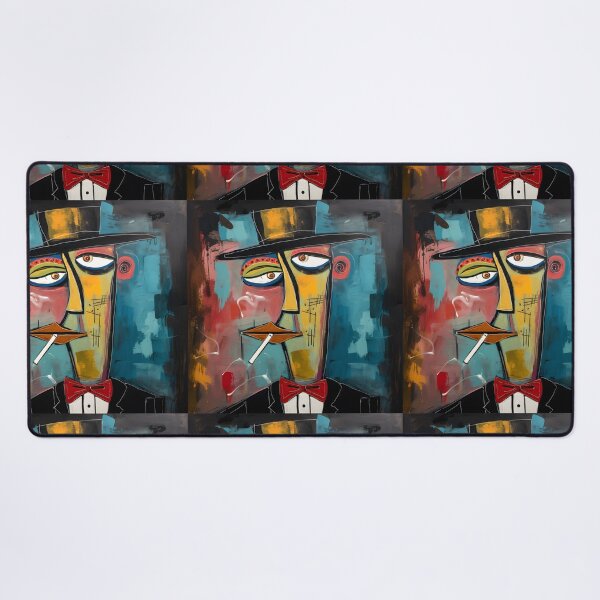 Item preview, Harmony in Hues- Exploring the Acrylic Pastel Cosmos of Anthropomorphic Abstract Cigars designed and sold by OlfactoART Studio.
