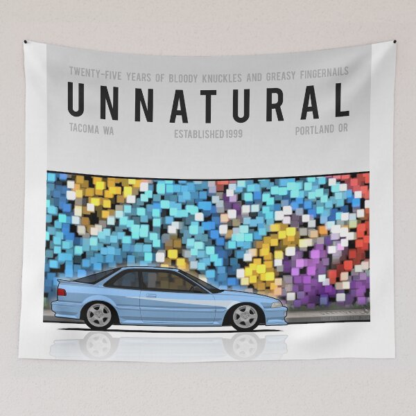 Item preview, Unnatural Car Club PNW: Blue Hatchback DA6 designed and sold by The Last Lugnut.