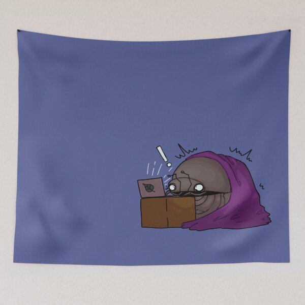 Item preview, Spooked Laptop Isopod designed and sold by IsopodAlchemist.