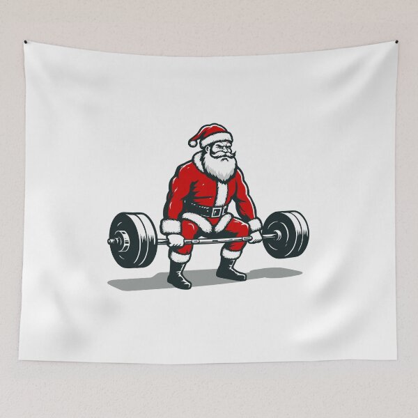 Item preview,  Santa Claus working out designed and sold by TomTeeShop01.