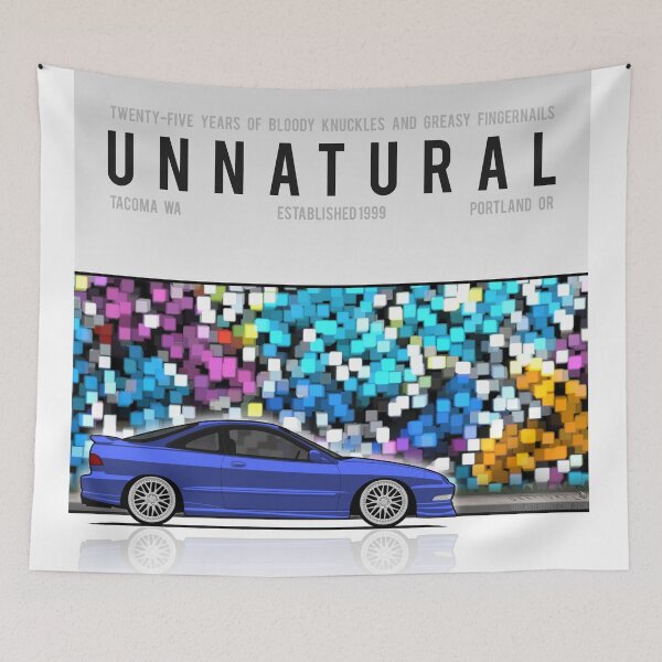 Item preview, Unnatural Car Club PNW: Supersonic Blue Hatchback DC2 designed and sold by The Last Lugnut.