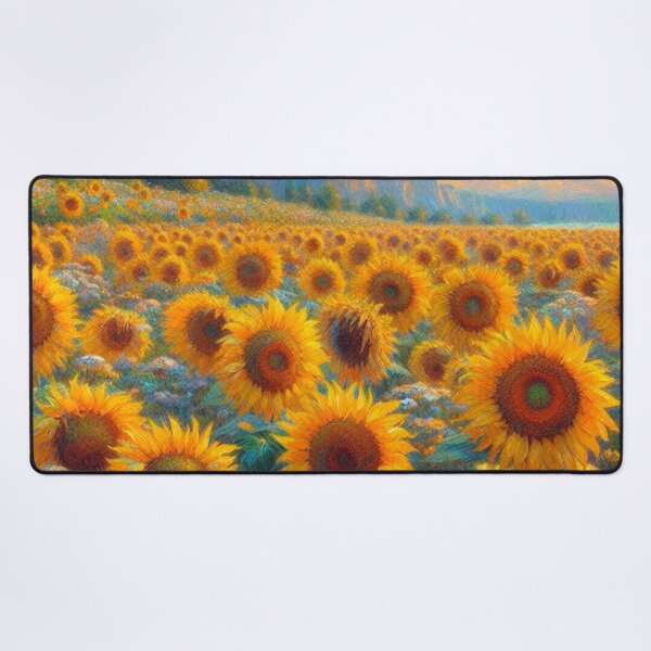 Item preview, Sunflowers on a Cloudy Day - Flower Field Painting designed and sold by Star-Fragment.